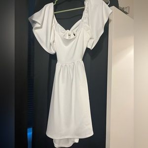 White bachelorette dress